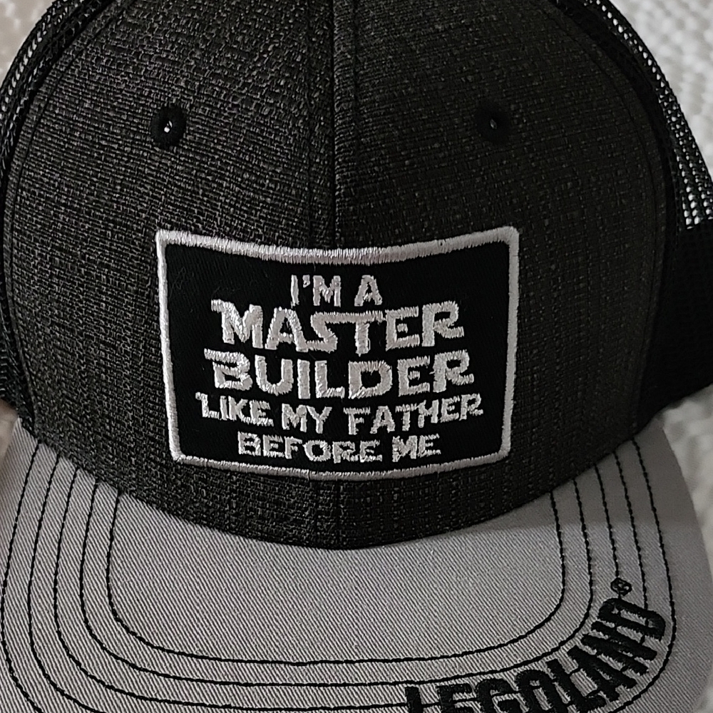 LEGO Black and Gray Master Builder Cap